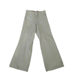 Pilcro and the Letterpress Women's Olive‎ Green Wide Leg Cropped Pants Size 32